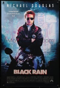6r551 BLACK RAIN 1sh 1989 Ridley Scott, Michael Douglas is an American cop in Japan!