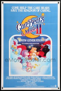 6r574 CARE BEARS MOVIE 2 1sh 1986 A New Generation, help them save the Kingdom of Caring!