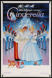 6r581 CINDERELLA prince style 1sh R1987 Walt Disney classic romantic musical fantasy cartoon!