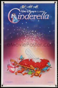 6r582 CINDERELLA slipper style 1sh R1987 Walt Disney classic romantic musical fantasy cartoon!