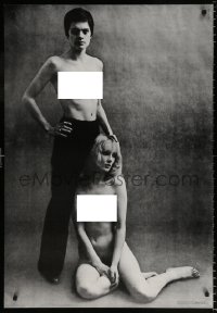 6r249 LES GIRLS 27x40 commercial poster 1969 nude woman with one wearing only pants!