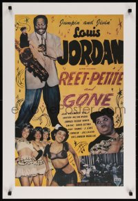 6r267 REET, PETITE & GONE 22x32 commercial poster 1990s Louis Jordan, June Richmond, all-black cast!
