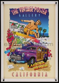 6r271 VINTAGE POSTER GALLERY signed 24x34 commercial poster 2002 by artist Bill Atkins!