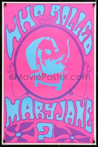 6r273 WHO ROLLED MARY JANE 23x35 commercial poster 1969 Zig-Zag, psychedelic artwork by Bill Olive!
