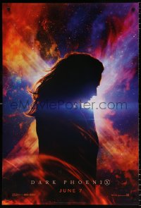 6r596 DARK PHOENIX style A teaser DS 1sh 2019 Marvel Comics, Sophie Turner in the title role!