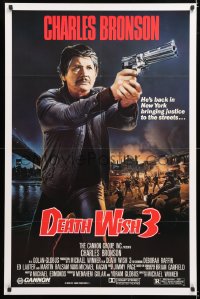 6r606 DEATH WISH 3 1sh 1985 art of Charles Bronson bringing justice to the streets!