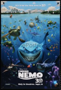 6r646 FINDING NEMO advance DS 1sh R2012 Disney & Pixar animated fish movie, cool image of cast!