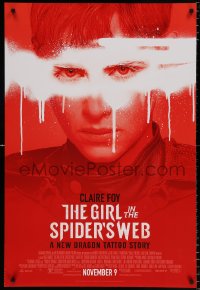 6r664 GIRL IN THE SPIDER'S WEB advance DS 1sh 2018 from Larsson's Millennium series, Claire Foy!