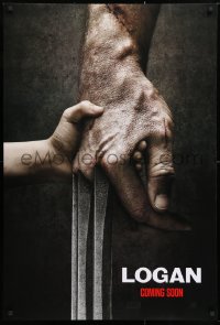 6r753 LOGAN revised int'l teaser DS 1sh 2017 Jackman in the title role as Wolverine, claws out!