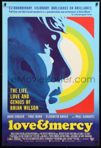 6r768 LOVE & MERCY DS 1sh 2015 Cusack in title role as older Brian Wilson, Paul Dano as the younger!