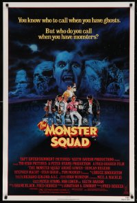 6r796 MONSTER SQUAD 1sh 1987 art of young heroes and classic villains by Craig!