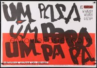 6r053 UM PAPA Polish 28x40 1996 Remont Interclub, really cool word art by W. Umiastowski!