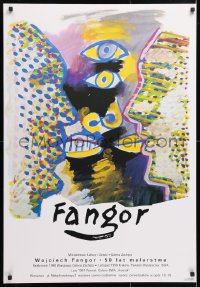 6r208 WOJCIECH FANGOR 50 LAT MALARSTWA exhibition Polish 27x38 1991 Wojciech Fangor!