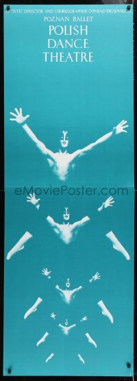 6r318 POLISH DANCE THEATRE stage play Polish 23x67 1980s completely different art of jumping dancers!