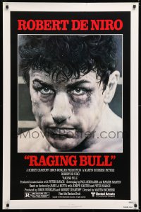 6r845 RAGING BULL 1sh 1980 Hagio art of Robert De Niro, Martin Scorsese boxing classic!