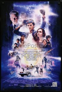 6r848 READY PLAYER ONE advance DS 1sh 2018 Steven Spielberg, cast montage by Paul Shipper!