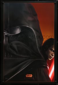 6r854 REVENGE OF THE SITH teaser DS 1sh 2005 Star Wars Episode III, Christensen as Vader!