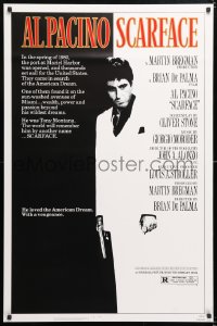 6r870 SCARFACE 1sh 1983 Al Pacino as Tony Montana, Brian De Palma, Oliver Stone!