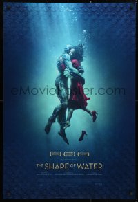 6r878 SHAPE OF WATER style B int'l DS 1sh 2017 Guillermo del Toro, Doug Jones as the Amphibian Man!