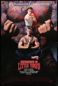 6r882 SHOWDOWN IN LITTLE TOKYO DS 1sh 1991 Dolph Lundgren, Brandon Lee, kung fu!