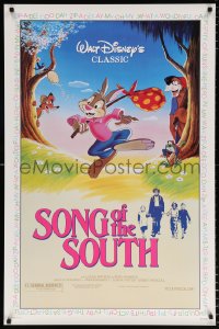 6r892 SONG OF THE SOUTH 1sh R1986 Walt Disney, Uncle Remus, Br'er Rabbit & Br'er Bear!