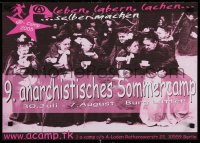 6r341 9. ANARCHISTISCHES SOMMERCAMP 17x23 German special poster 2005 gathering of anarchists!
