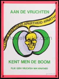 6r342 AAN DE VRUCHTEN KENT MEN DE BOOM 18x24 Dutch special poster 1985 Jan Wolkers art!