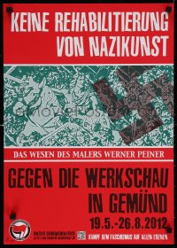 6r354 ANTIFASCHISTISCHE AKTION nazikunst style 17x23 German special poster 2012 Antifa network!
