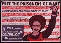 6r391 FREE THE PRISONERS OF WAR 17x23 German special poster 2000s woman with her arm in the air!