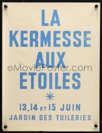 6r415 LA KERMESSE AUX ETOILE 12x16 French special poster 1953 Fair to the Stars!