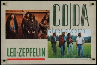 6r044 LED ZEPPELIN 20x30 music poster 1982 CODA, Plant, Page and Jones with the late John Bonham!