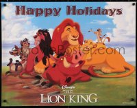 6r420 LION KING 17x22 special poster 1994 classic Disney cartoon set in Africa, Happy Holidays!