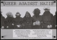 6r452 QUEER AGAINST NAZIS 17x23 German special poster 2010s obstruct gathering of neo-Nazis!