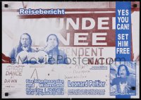 6r458 REISEBERICHT 17x23 German special poster 2011 protest the imprisonment of Leonard Peltier!