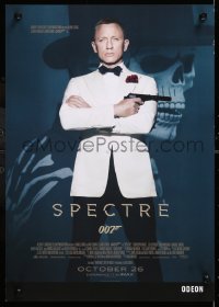 6r143 SPECTRE IMAX advance mini poster 2015 Daniel Craig as James Bond 007 with gun!