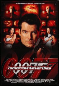 6r144 TOMORROW NEVER DIES mini poster 1997 Brosnan as Bond, Michelle Yeoh, sexy Teri Hatcher!