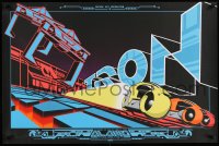 6r093 TRON signed 24x36 art print 2008 by artist Brad Klausen, lightcycles and Recognizers!