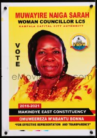 6r028 UGANDAN POLITICAL CAMPAIGN 2-sided 13x18 Ugandan political campaign 2016 Muwayire Naiga Sarah!