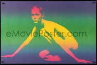 6r482 UNKNOWN POSTER 22x33 special poster 1970s colorful image of crouching, naked woman!