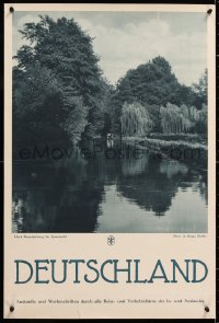 6r063 DEUTSCHLAND Spreewald style 20x29 German travel poster 1930s great images from Germany!