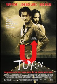 6r960 U TURN DS 1sh 1997 directed by Oliver Stone, Sean Penn, Jennifer Lopez, film noir!