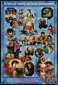 6r164 WARNER BROS: 75 YEARS ENTERTAINING THE WORLD 27x40 video poster 1998 action-packed images!