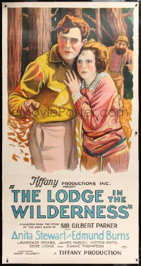 6s023 LODGE IN THE WILDERNESS linen style A 3sh 1926 stone litho of Anita Stewart & Burns, rare!