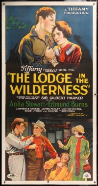 6s024 LODGE IN THE WILDERNESS linen style B 3sh 1926 montage of Anita Stewart & lead actors, rare!