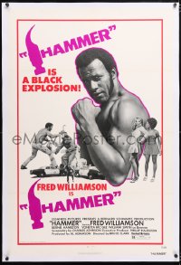 6s160 HAMMER linen 1sh 1972 tough Fred Williamson flexes his muscles, he's a black explosion!