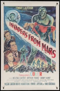 6s182 INVADERS FROM MARS linen 1sh 1953 hordes of green monsters from outer space, rare 1st release!