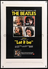 6s214 LET IT BE linen 1sh 1970 Beatles, John Lennon, Paul McCartney, Ringo Starr, George Harrison!