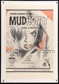 6s249 MUDHONEY linen style B 1sh 1965 Russ Meyer, Lorna Maitland in a film of ribaldry & violence!