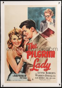 6s275 PILGRIM LADY linen 1sh 1947 art of spinster author watching her niece romance her publisher!