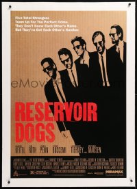 6s298 RESERVOIR DOGS linen 1sh 1992 Quentin Tarantino classic, Keitel, Buscemi, Madsen & Tim Roth!